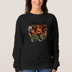Sweatshirt Juste Une Fille Qui Aime Les Vaches Taureau Vache