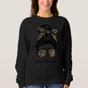 Sweatshirt Juste une petite fille de ville Messy Bun Girl Hai