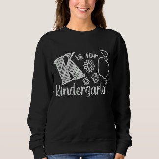 Sweatshirt K Est Pour Les Jardins D'Enfants Pomme Enseignant