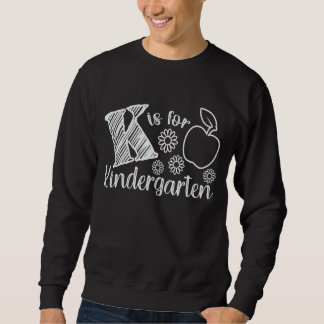 Sweatshirt K Est Pour Les Jardins D'Enfants Pomme Enseignant