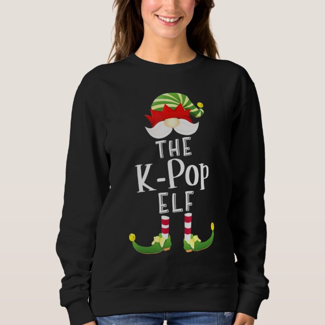 Sweatshirt K-Pop Elf Group Noël Pajama Party (Devant)