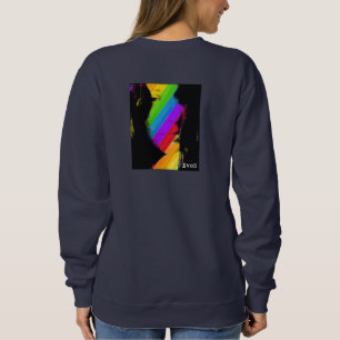 Sweatshirt Kaleidoscope Girl : Cou de l'équipage