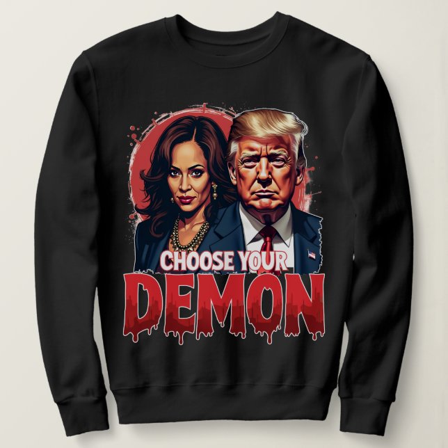 Sweatshirt Kamala Harris Contre Trump La Lutte Pour Le Pays (Design devant)