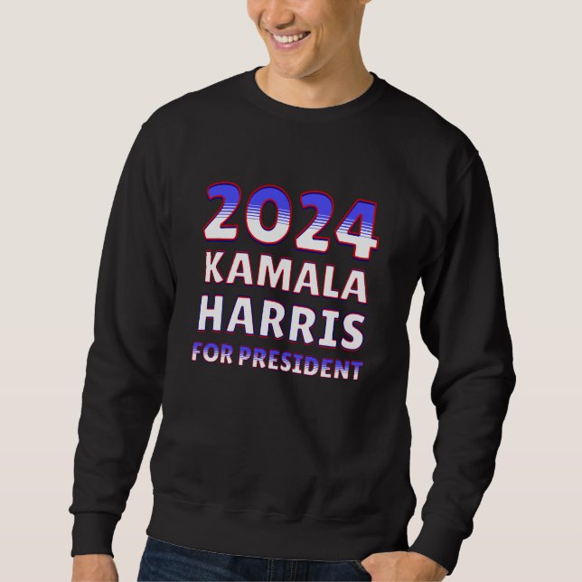 Sweatshirt Kamala Harris pour le président 2024 (Devant)