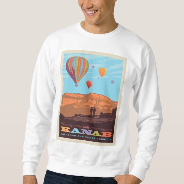 Sweatshirt Kanab, Utah | Ballons Et Roundup De Tunes (Devant)