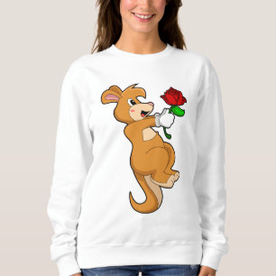 Sweatshirt Kangaroo with Flower