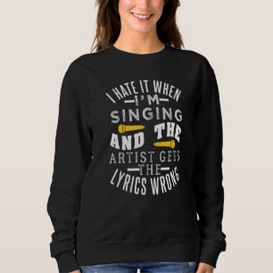 Sweatshirt Karaoke Chant Et Paroles Pour Karaoke Party