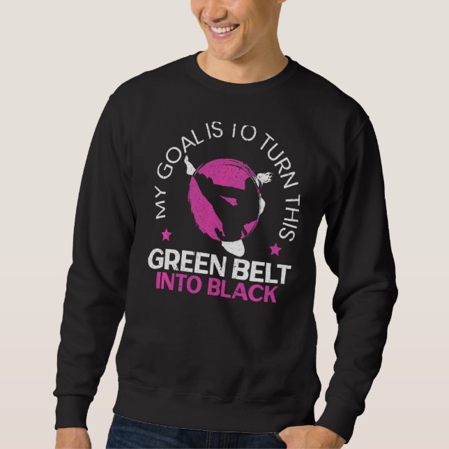 Sweatshirt Karate Girl Ceinture noire (Devant)