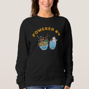 Sweatshirt Kawaii Ramen & Cat Design Ramen et chat propulsé