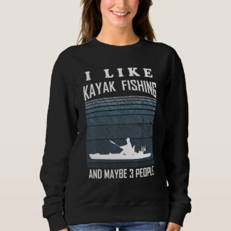 Sweatshirt Kayak Basse Pêche Kayak Kayak Angler