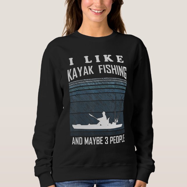 Sweatshirt Kayak Basse Pêche Kayak Kayak Angler (Devant)