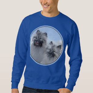 Sweatshirt Keeshond Paire de Kees Peinture Art animal origina