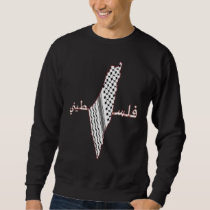 Sweatshirt Keffiyeh Palestine Carte Arabe Écarf Shemagh Pales