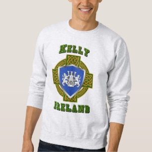 Sweatshirt Kelly/O'Kelly Irish Shield avec Croix celtique