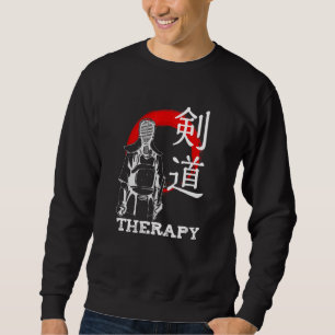 Sweatshirt Kendo Therapy Kanji Arts martiaux japonais Dojo