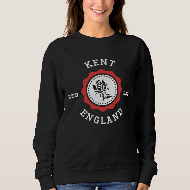 Sweatshirt KENT England Rose Badge (Devant)