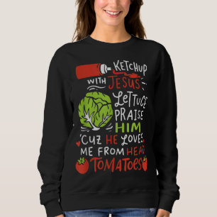 Sweatshirt Ketchup Avec Jésus I Vega Jésus Christ Christian