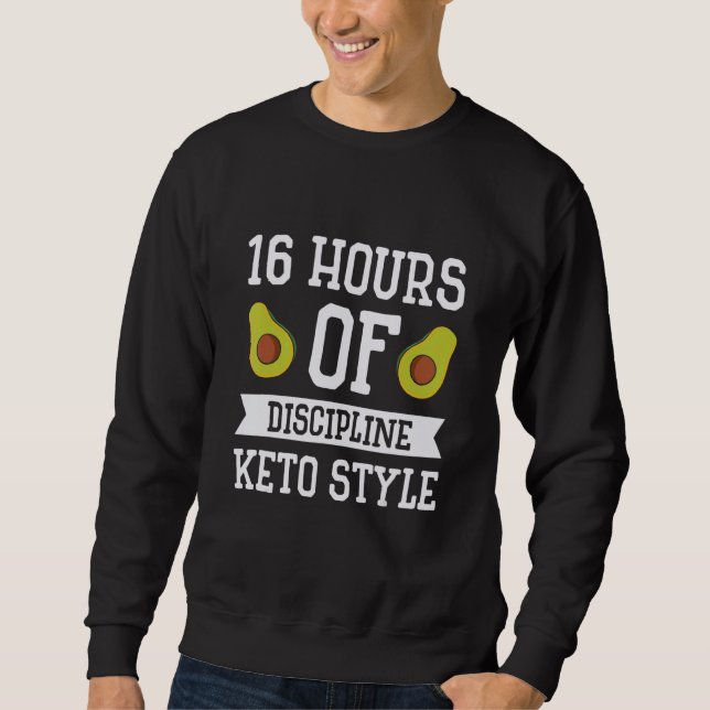 Sweatshirt Keto Diet Avocado Weight Loss No Carbs Ketogenic (Devant)