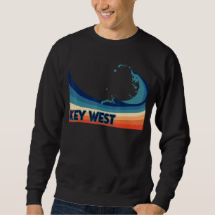 Sweatshirt Key West Florida Retro Surf Voile & Pêche Vaca