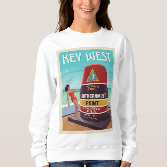 Sweatshirt Key West | Floride (Devant)