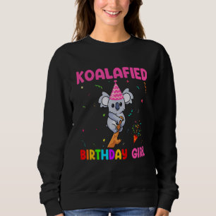 Sweatshirt Kids Cute Coalafied Birthday Girls Koala Bear Ki