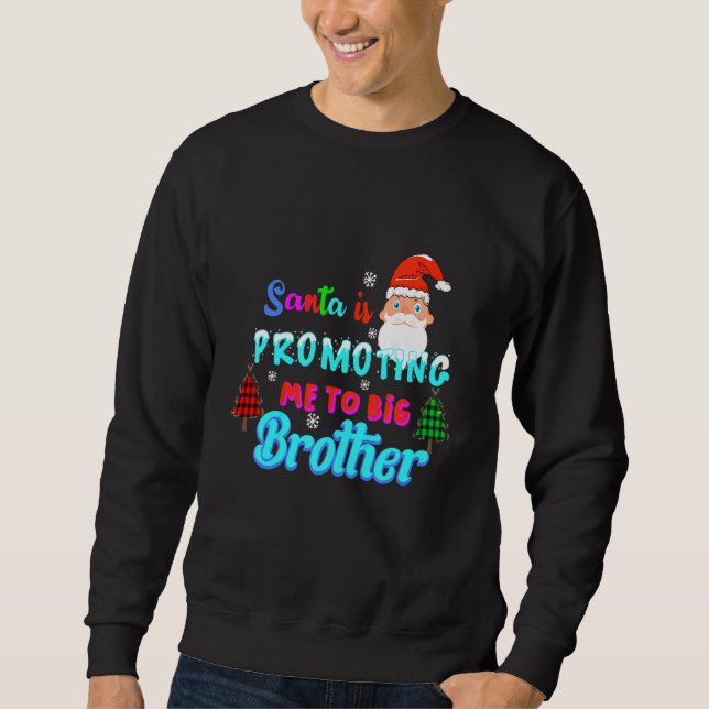 Sweatshirt Kids Père Noël M'Encourage À Big Brother Pour Les  (Devant)