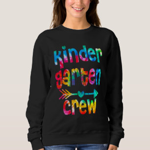 Sweatshirt Kinder Crew Kindergarten Enseignant 1er Jour De L'