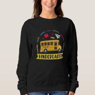 Sweatshirt Kinder Crew Kindergarten Enseignant 1er Jour De L'