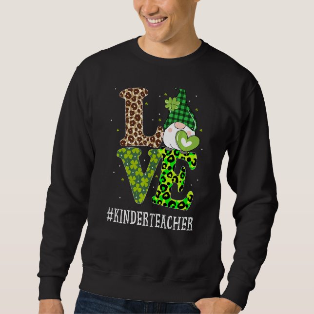 Sweatshirt Kinder Enseignant Aimer Jour de la Saint Patrick G (Devant)