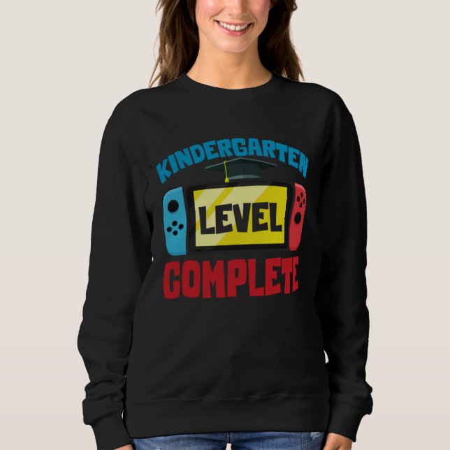 Sweatshirt Kindergarten Graduation Level Complete Graduated K (Devant)