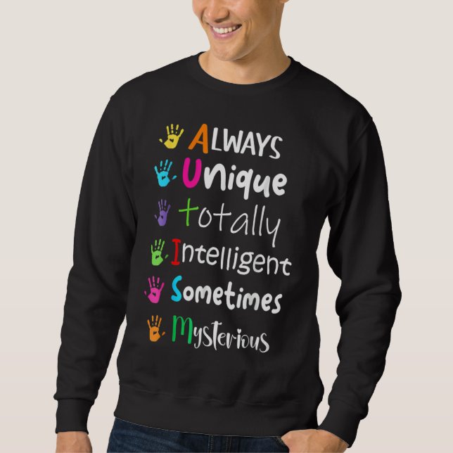 Sweatshirt Kindness Toujours Unique Totalement Sensibilisatio (Devant)