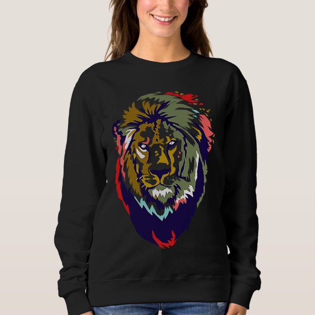 Sweatshirt King Lion  Animal (Devant)