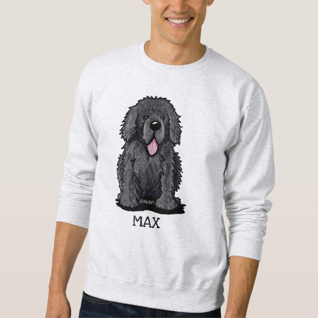 Sweatshirt KiniArt Chien de Terre-Neuve (Devant)