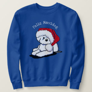Sweatshirt KiniArt Noël Bichon Frise