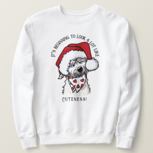 Sweatshirt KiniArt Sweat-shirt de Noël Soft Coated Wheatie
