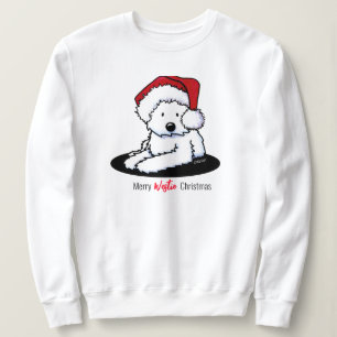 Sweatshirt KiniArt Westie Chien Noël
