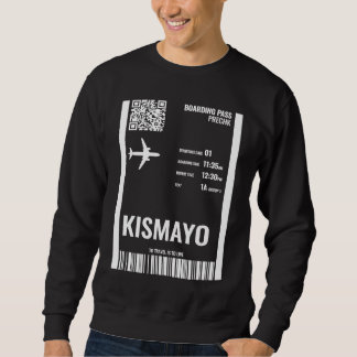 Sweatshirt Kismayo Somalie Carte d'embarquement Billet de com