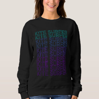 Sweatshirt Kite Surfer Kite Surfing Retro
