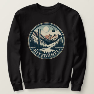 Sweatshirt Kitzbuhel Town Autriche cadeaux de station de ski