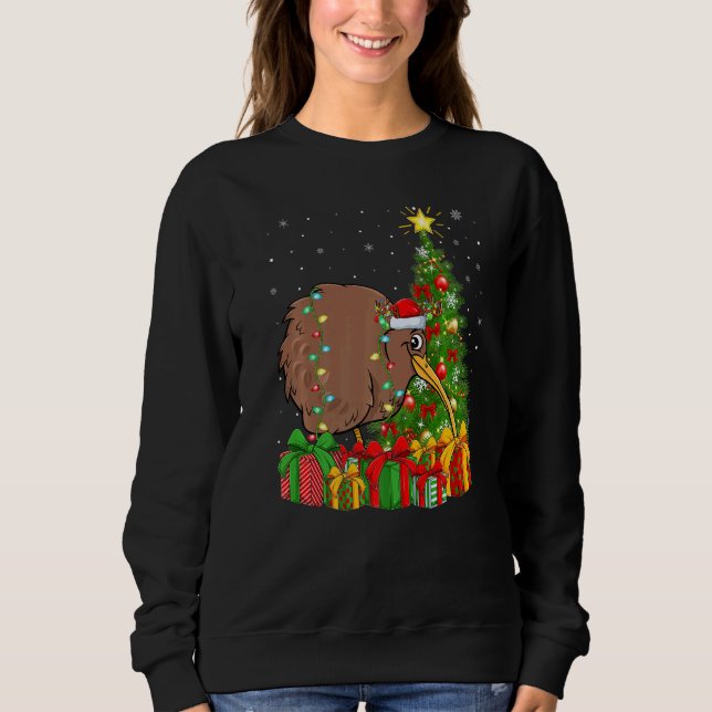 Sweatshirt Kiwi Bird  Xmas Holiday Santa Kiwi Bird Christmas  (Devant)