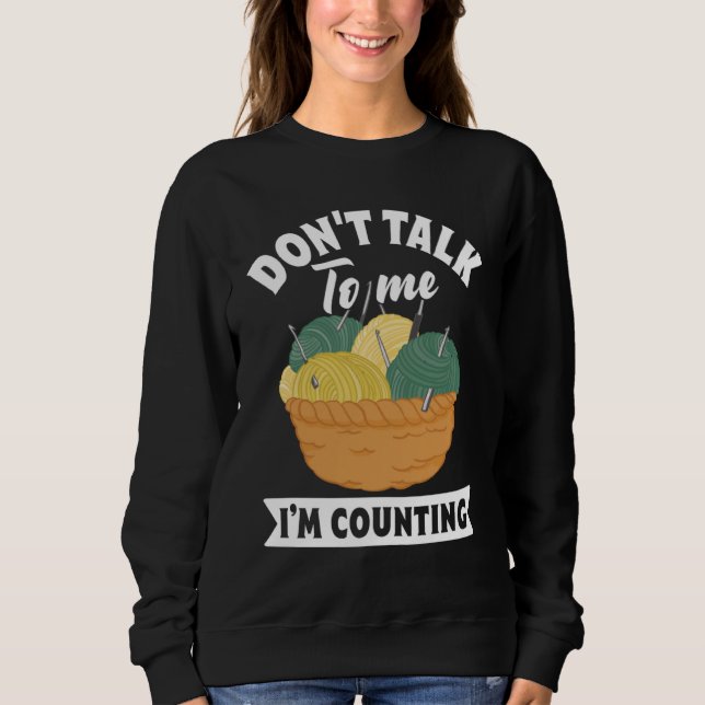 Sweatshirt Knitting Love Hobby Yarn Crochet Crocheting needle (Devant)