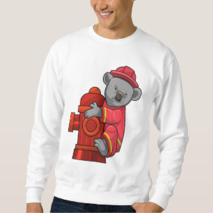 Sweatshirt Koala as Firefighter with Fire hydrant
