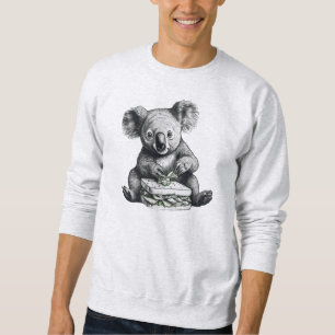 Sweatshirt Koala mangeant un sandwich Cute Bear