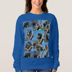 Sweatshirt "Koala se demande : un collage de photos plein de