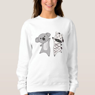 Sweatshirt Koala Zebra Mets Animaux Pour Enfants