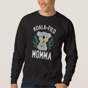 Sweatshirt Koalafied Momma Koala Ours Tournesol Floral Mère