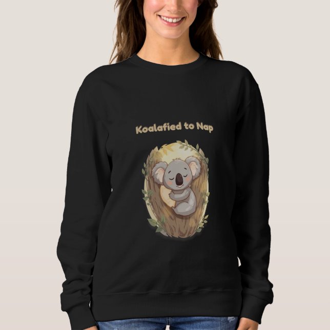 Sweatshirt *"Koalafied pour la sieste – Koala mignon endormi  (Devant)