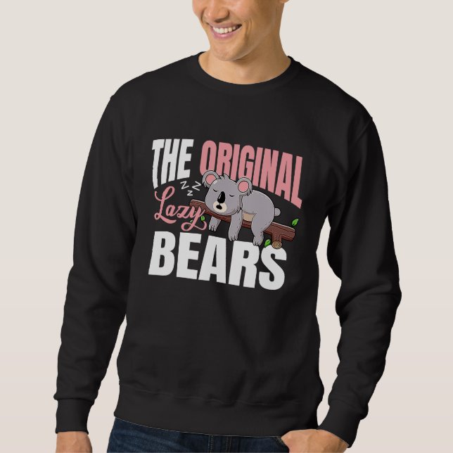 Sweatshirt Koalas  The original lazy bears (Devant)