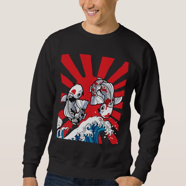 Sweatshirt Koi Fish Design (Devant)
