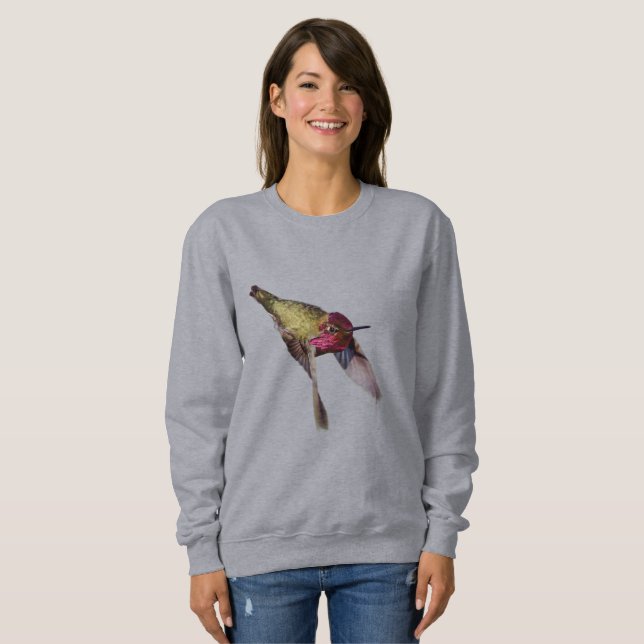 SWEATSHIRT - KOLIBRI IM FLUG (Vorne ganz)
